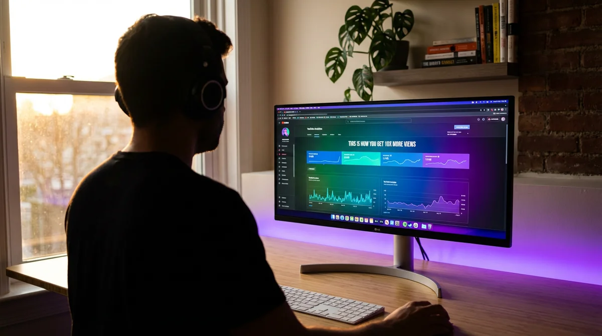 YouTube hashtag strategy showing optimized tags on a Shorts video with view count increasing