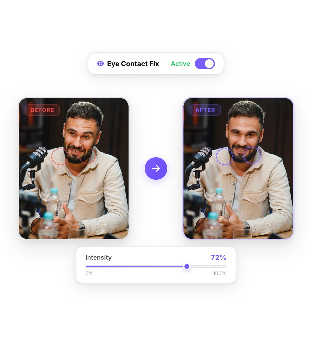 AI Eye Contact Fix